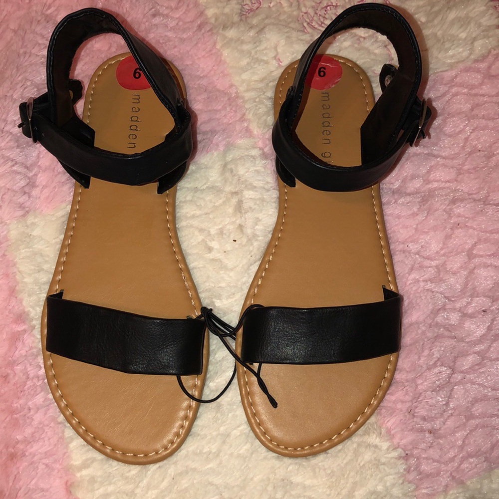 Madden Girl black sandals